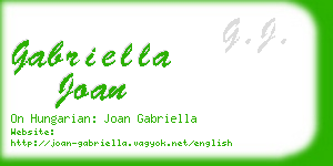 gabriella joan business card
